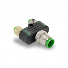 M12 T-Coupler 2 Branch moulded