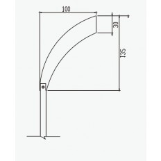 SS316 Paddle 100*30*1.8mm