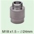 M18 x 1.5 to 24mm 