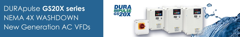 DURApulse GS20X Washdown AC VFDs banner