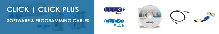 CLICK PLC CLICK PLUS PLC SOFTWARE AND PROGRAMMING CABLES